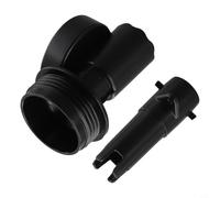 Eawfgtuw Lot de 2 adaptateurs de valve de dégonflage de rechange pour Coleman P61726 et P61727, raccord en T pour piscine gonflable, accessoire en plastique noir