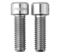 Eawfgtuw Lot de 2 boulons de serrage pour bras de manivelle de vélo Ultegra pour Hollowtech II, M6 x 18 mm, vis de fixation en alliage pour pédalier, noir et doré