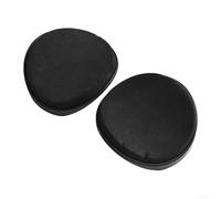 Eawfgtuw Lot de 2 coussinets d'accoudoir pour vélos d'appartement en EVA - Pièces de rechange pour vélo d'intérieur stationnaire - Équipement de gym - Noir - 85 x 84 mm