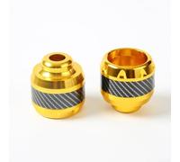 Eawfgtuw Lot de 2 coussinets de protection pour fourche avant de moto, en alliage d'aluminium pour plus de sécurité et de protection sur les terrains accidentés (doré)