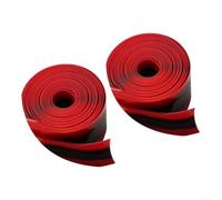 Eawfgtuw Lot de 2 doublures de pneu de vélo en TPU 700C 26 73,7 cm de large - Bande anti-crevaison pour vélo de route et VTT - 23 mm x 38 mm de large (23 mm x 1 mm x 2100 rouge)