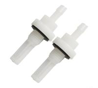 Eawfgtuw Lot de 2 filtres de joint de réservoir de carburant pour Honda GX110, GX120, GX140, GX200 - Remplacement pour 16955-ZE1-000, plastique, blanc