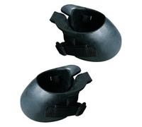 Eawfgtuw Lot de 2 guêtres de protection en caoutchouc antidérapant pour protéger contre la saleté et l'eau Noir (M)