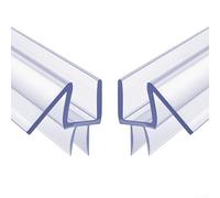 Eawfgtuw Lot de 2 joints de bas de porte de douche de 50,8 cm de long - Balai en verre pour portes de douche de 0,9 cm d'épaisseur, bande d'étanchéité étanche avec goutte à goutte (0)