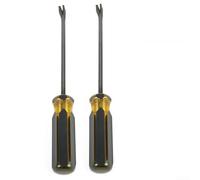 Eawfgtuw Lot de 2 outils de levage d'agrafes pour enlever les agrafes, les clous, les épingles et les agrafes - Tête coudée à 45° avec poignée souple, levier en acier au chrome vanadium traité