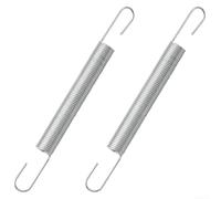 Eawfgtuw Lot de 2 ressorts d'extension mécaniques de 10,2 cm avec extrémités crochets, ressort de tension en acier pour ouvre-porte de garage, pièces de rechange, appareils électroménagers