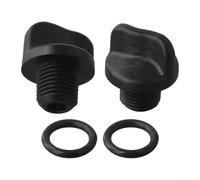 Eawfgtuw Lot de 2 robinets de vidange de piscine et joints toriques R0446000 pour Zodiac et pompes, filetage mâle de 5,1 cm avec joints en caoutchouc, remplacement étanche pour FloPro