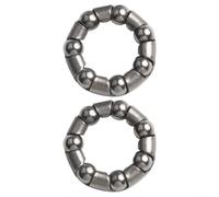 Eawfgtuw Lot de 2 roulements à tube de direction de vélo, pour les tailles d'anneau intérieur courantes, taille de boule en acier optionnelle de 5 à 6 mm, pour VTT et vélos de route (A)