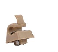 Eawfgtuw Lot de 2 supports à clip pour pare-soleil W123 W124 W126 W140 W201 - Beige gris - Nylon - Compatible OEM 12681000127101 (beige)