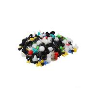 Eawfgtuw Lot de 200 rivets en plastique pour carrosserie de voiture avec tournevis, compatible avec la plupart des véhicules