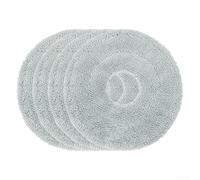 Eawfgtuw Lot de 4 chiffons de rechange en microfibre pour aspirateur robot, tampons lavables pour l'entretien et l'hygiène des sols durs, faciles à installer, lot de 4