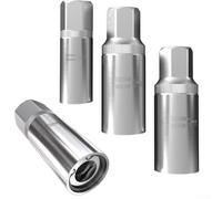 Eawfgtuw Lot de 4 extracteurs de boulons à tête cassée pour entraînement de 5,1 cm, outil de retrait de vis avec construction en acier au chrome vanadium, comprend un goujon de 6 mm, 8 mm, 10 mm, 12