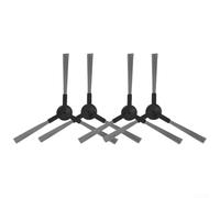 Eawfgtuw Lot de 4 ou 10 brosses latérales pour aspirateur robot Midea VCR04W, pièces de rechange avec poils de nettoyage des bords d'angle, accessoires efficaces pour enlever les débris, noir