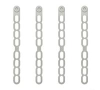 Eawfgtuw Lot de 4 sangles de fermeture en silicone souple pour boîte à déjeuner, 5 clips en silicone souple pour remplacement de contenants alimentaires, pour l'école, les voyages, le bureau, la