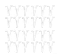 Eawfgtuw Lot de 48 clips papillon en V pour piscine, spa, râteau à feuilles, tête d'aspirateur pour nettoyage de piscine, connecteurs de fixation (48 pièces)