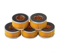 Eawfgtuw Lot de 5 éléments de filtre à air de rechange pour compresseurs d'air 65 x 36 x 38 mm, papier avec maille galvanisée, compatibles avec les modèles de type 65 (élément filtrant)