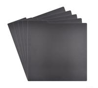 Eawfgtuw Lot de 5 intercalaires de classement A-Z pour disques vinyles LP et CD de 2,2 cm, organisation efficace, récupération rapide, film anti-poussière en polypropylène (noir, 30,5 cm)
