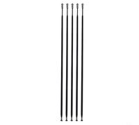 Eawfgtuw Lot de 5 rayons plats et droits en acier 261/263/265/272/275/277/282/290 mm, noir pour rayons de roue pour vélos de route et VTT (275 mm)