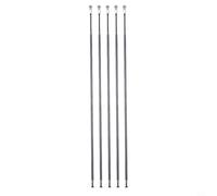 Eawfgtuw Lot de 5 rayons plats et droits en acier 261/263/265/272/275/277/282/290 mm, noir pour rayons de roue pour vélos de route et VTT (265 mm)
