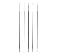 Eawfgtuw Lot de 5 rayons plats et droits en acier 261/263/265/272/275/277/282/290 mm, noir pour rayons de roue pour vélos de route et VTT (277 mm)