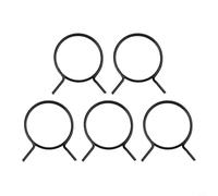 Eawfgtuw Lot de 5 ressorts de rechange pour poignée de porte de pelouse, kit de réparation de torsion de bobine en acier inoxydable pour loquet à levier, pièces intérieures rondes noires (FMTB-MSNH-12