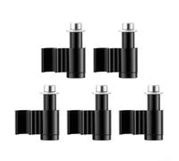 Eawfgtuw Lot de 5 supports de câble de frein de vélo, colliers de serrage en alliage d'aluminium pour tuyau d'huile de 5 mm/0,5 mm, léger pour guide de tube CNC pour acheminement de frein en V, noir