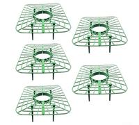 Eawfgtuw Lot de 5 supports pour fraises avec 4 pieds robustes, design carré pour une protection d'angle de 45 degrés, compatible avec fraises, tomates et poivrons, vert