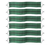 Eawfgtuw Lot de 6 ceintures de chaise épaisses pour chaises de terrasse, pelouse et fauteuils inclinables - Sangles de rechange anti-fissures renforcées en tissu avec crochets métalliques, extensibles