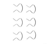 Eawfgtuw Lot de 6 clips de fixation pour poignée de porte et pare-brise en fer à cheval pour Pontiac - Remplacement direct plaqué zinc avant gauche droite