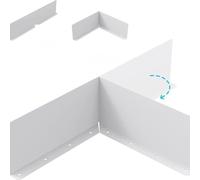 Eawfgtuw Lot de 6 plaques de déflexion en aluminium pour toit et gouttière, déflecteur anti-éclaboussures qui redirige l'eau des zones vulnérables vers les dommages, pour une installation facile (6