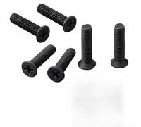 Eawfgtuw Lot de 6 vis de fixation pour mandrin M5/M6 25 mm Filetage gauche pour adaptateur de tige UNF et 3/8" UNF (M6 x 25 mm)