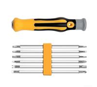 Eawfgtuw Lot de 7 embouts de tournevis magnétiques inviolables avec têtes hexagonales Torx plates en Y U pour réparation de petits appareils électroniques