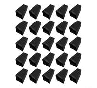 Eawfgtuw Lot de 78 pots de fleurs en plastique pour arbre d'intérieur ou d'extérieur - Conteneurs profonds pour pépinière - Drainage du jardin - Légers - Réutilisables - Noir (25 pièces)