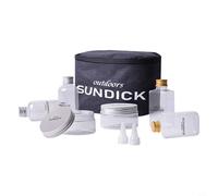 Eawfgtuw Lot de 8 bouteilles d'épices de voyage avec 6 conteneurs et 2 liquides dans une pochette de transport imperméable Oxford pour camping, randonnée, barbecue