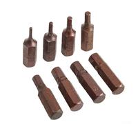 Eawfgtuw Lot de 8 embouts de tournevis magnétiques de 25 mm avec tige hexagonale, PH/SL/pour tournevis Torx Star Security pour perceuse manuelle électrique, outil en acier allié (setB)