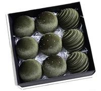 Eawfgtuw Lot de 9 décorations de Noël en velours à suspendre pour sapin de vacances avec diamants étincelants - Art moderne pour décoration d'intérieur - Blanc bleu marine (F)