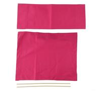 Eawfgtuw Lot de housses de rechange pour chaise de directeur accompagnées de sièges et housses compatibles en toile avec tiges en bois et 2 tissus robustes conçus pour une installation facile B (rose