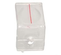 Eawfgtuw Loupe déflecteur avec ligne graduée transparente pour scie de table coulissante et bande de bord machine à bois, lentille de positionnement en plastique, transparent ou rouge, 25 mm 1 (25 mm