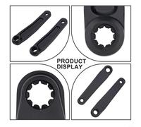 Eawfgtuw Manivelle ISIS en alliage d'aluminium pour moteurs de vélo électrique, chaîne de 170 mm, finition anodisée, compatible avec interface BNI ISIS à 10 dents (pour ISIS)