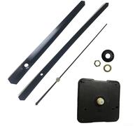 Eawfgtuw Mécanisme d'horloge à quartz à couple élevé - Pièces de bricolage pour grandes horloges murales de 35 à 40 cm - Design de tige en I avec aiguilles des heures, des minutes et des secondes