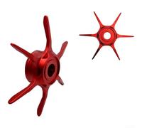 Eawfgtuw Metal Star Bouton de frein de rechange pour moulinets Daiwa Baitcasting, poignée de réglage du système de frein Six-Star - Pièce de pêche légère pour série Steez Zillion, rouge (rouge)