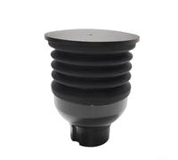 Eawfgtuw Moulin à café à dose unique en silicone 140 g Outil de nettoyage avec couvercle en métal pour accessoires d'entretien du moulin Noir