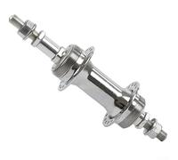 Eawfgtuw Moyeu arrière à 36 trous avec port de graisse, frein à disque en acier compatible avec la plupart des vélos, 175/180/185 mm, argent (moyeu avant)