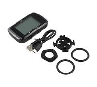 Eawfgtuw Ordinateur GPS sans fil pour vélo - Compteur de vitesse - Odomètre - Écran LCD de 6,1 cm - Batterie de 28 heures - Rétroéclairage - Étanche - Ordinateur + base