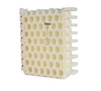 Eawfgtuw Organiseur de câbles en fibre optique en nylon avec 6 x 4, 6 x 6, 6 x 8 trous pour 8 x 8 trous pour Cat5, Cat6, Cat7, pour auto-lubrifiant anti-âge pour panneau d'anneaux, blanc 9,2 x 11 cm