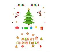 Eawfgtuw Ornements magnétiques pour sapin de Noël, aimant de réfrigérateur en résine avec renne et Père Noël boîtes cadeaux pour maison de vacances, boîte aux lettres, porte, décoration intérieure et