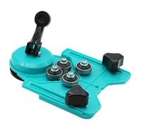 Eawfgtuw Outil de localisation d'ouverture de carrelage en verre avec ventouse pour perçage précis sur verre et carrelage, longueur réglable 187-267 mm, plastique et métal