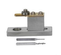 Eawfgtuw Outil de purfling électrique pour luthiers avec 2 fraises de 1 mm et 2 mm, coupe-rainure en aluminium et cuivre pour la fabrication de violon (argent)