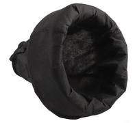 Eawfgtuw Panier de plantes flottant pour étangs et fontaines d'eau, 25 cm de diamètre, noir, tissu non tissé avec éponge, retenue du sol et protection des racines, pièce