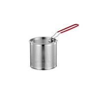 Eawfgtuw Panier multifonction pour friture à la main, maille fine en acier inoxydable avec poignée amovible pour laver, égoutter, cuire à la vapeur (01)